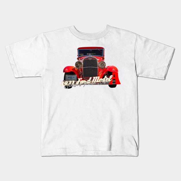 1931 Ford Model A Standard Fordor Sedan Kids T-Shirt by Gestalt Imagery